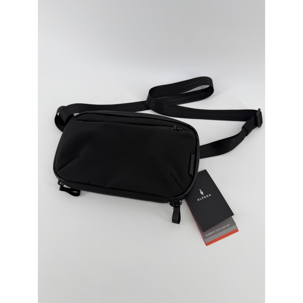 Alpaka Elements Tech Case Mini Black Axoflux 600D Crossbody Sling Bag New NWT